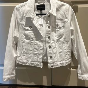 New with tags white denim jacket